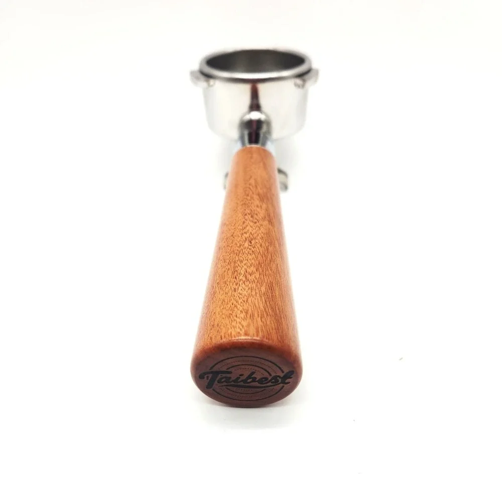 TaiBest‎ 54mm Portafilter Breville BES870 878 880 Dual Spout Rosewood Stainless